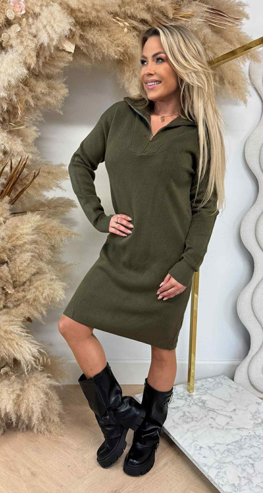 KAYLLA REISSVERSCHLUSSKLEID 5644 ARMYGRÜN