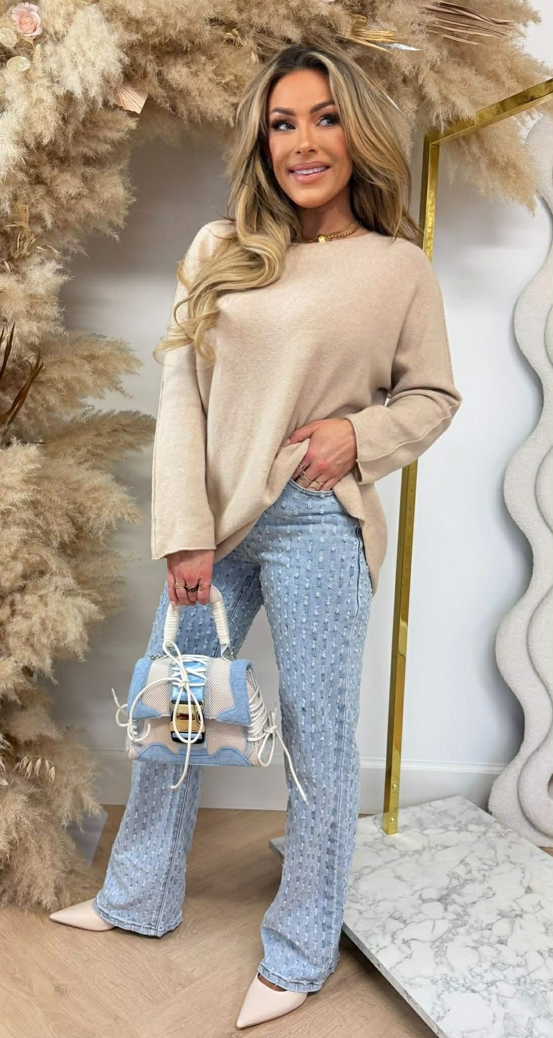KIMMY HAUT LONG SOUPLE BEIGE