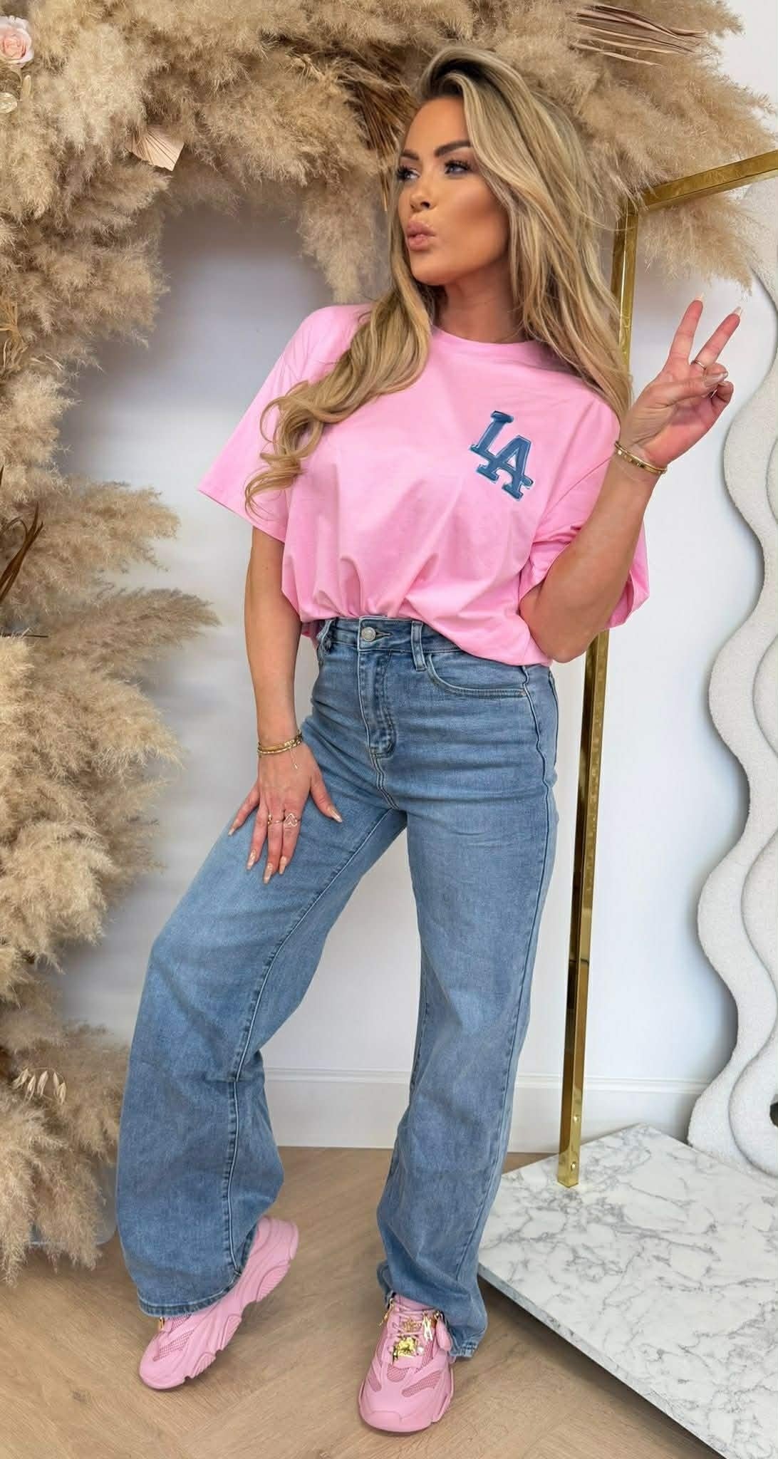 LA CLASSIC SHIRT R7229 PINK