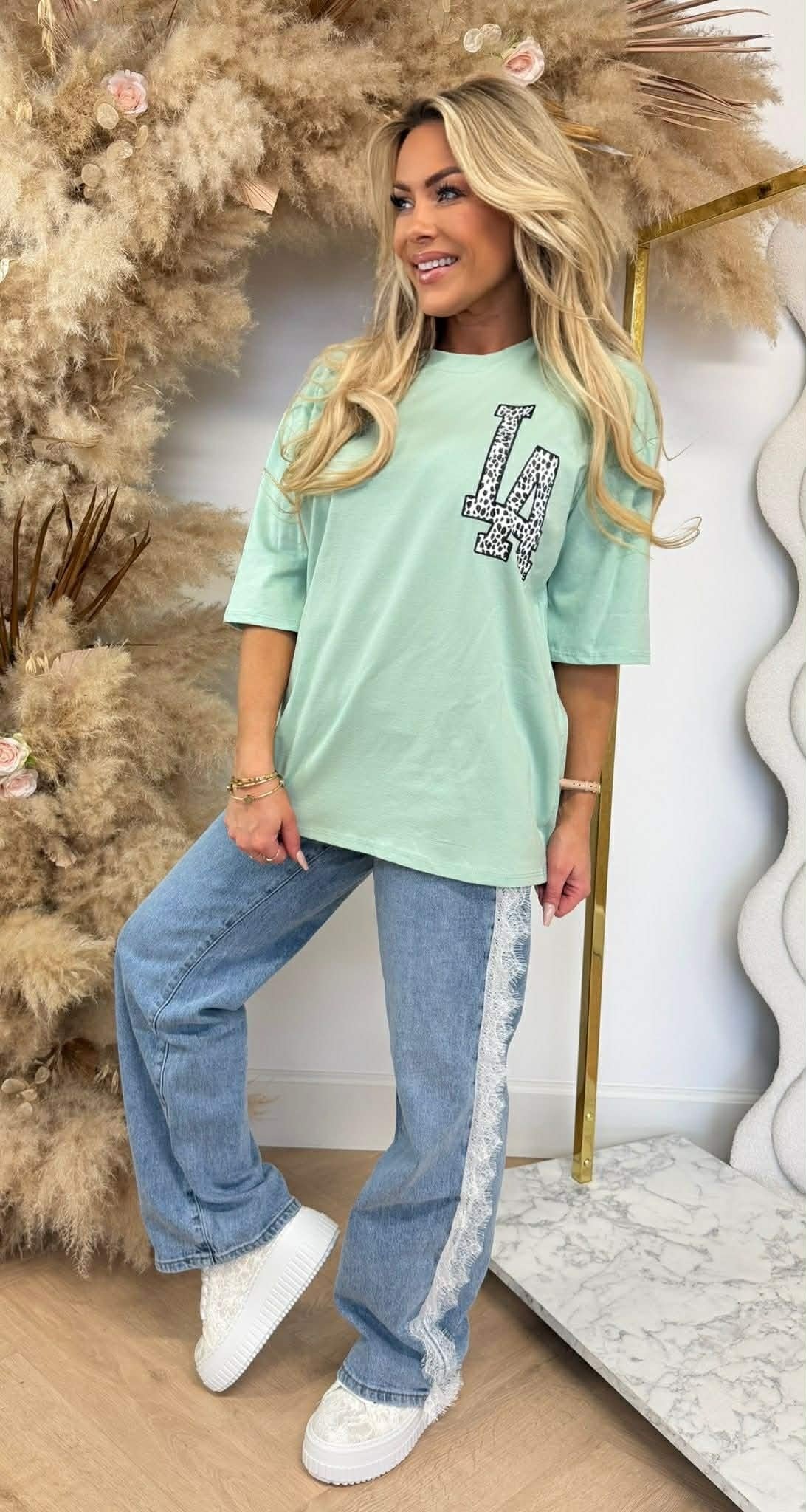 LA LOGO LEO TEE *L* MINT