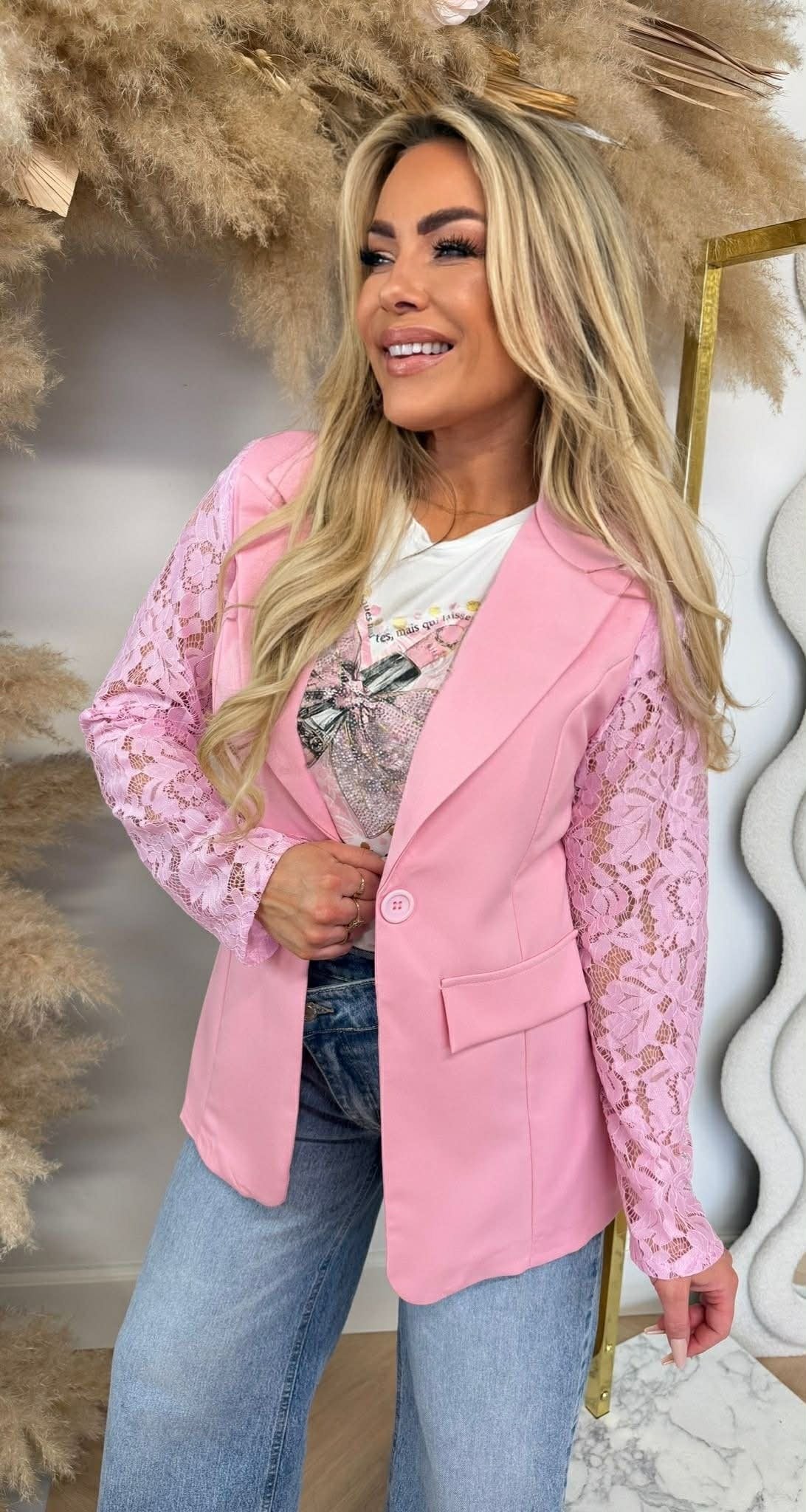 BLAZER DENTELLE MANCHES 5194 / 3394 ROSE