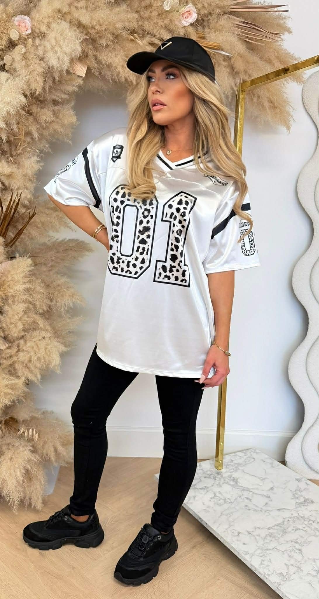 T-SHIRT DE BASEBALL LÉGENDAIRE 01 BLANC