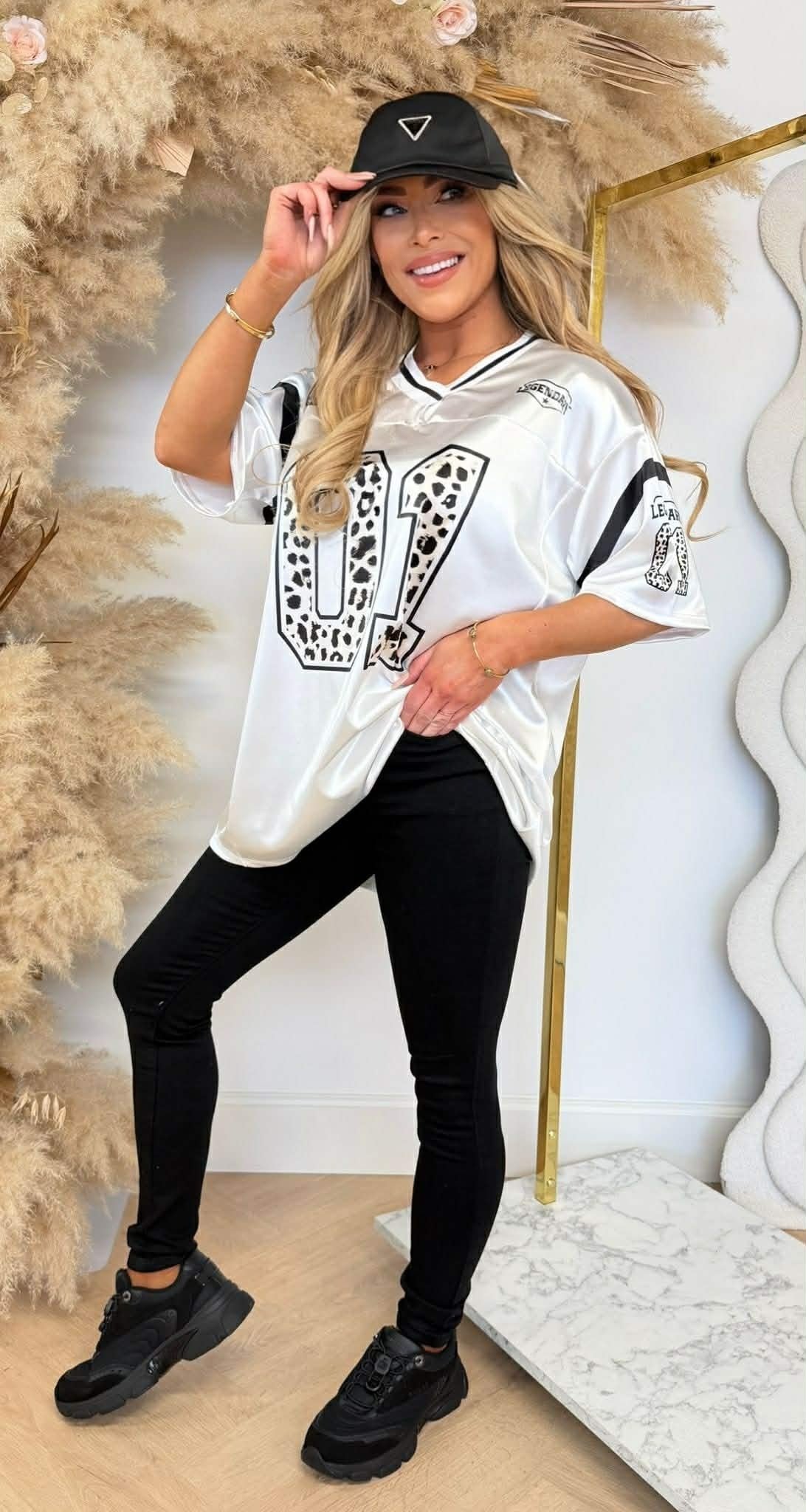 T-SHIRT DE BASEBALL LÉGENDAIRE 01 BLANC