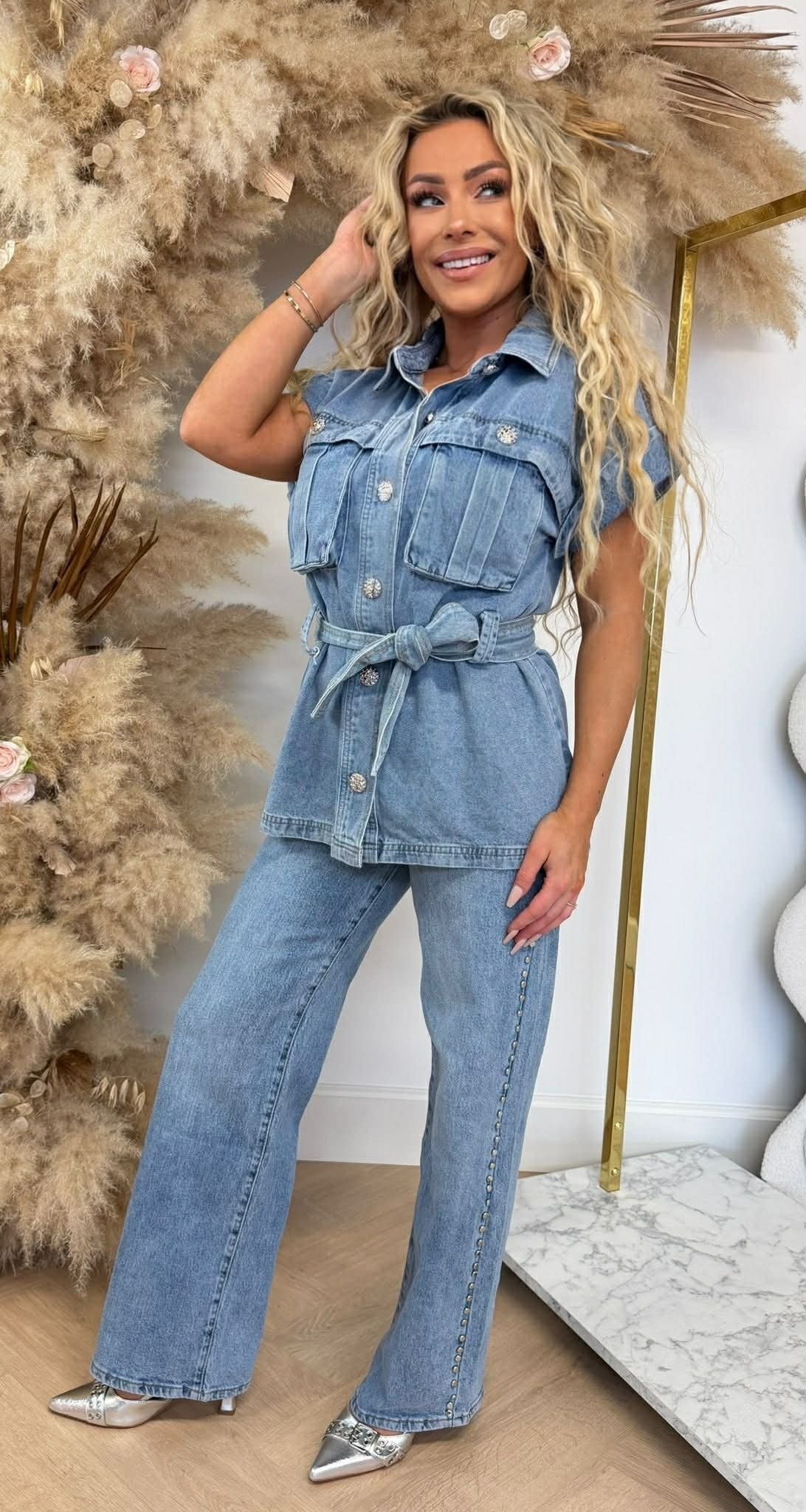 LINI JEANSJACKE D0034 DENIMBLAU