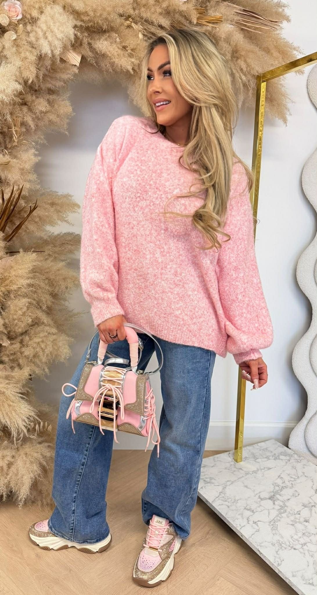 LOES BASIC SOFT SWEAT ROSE
