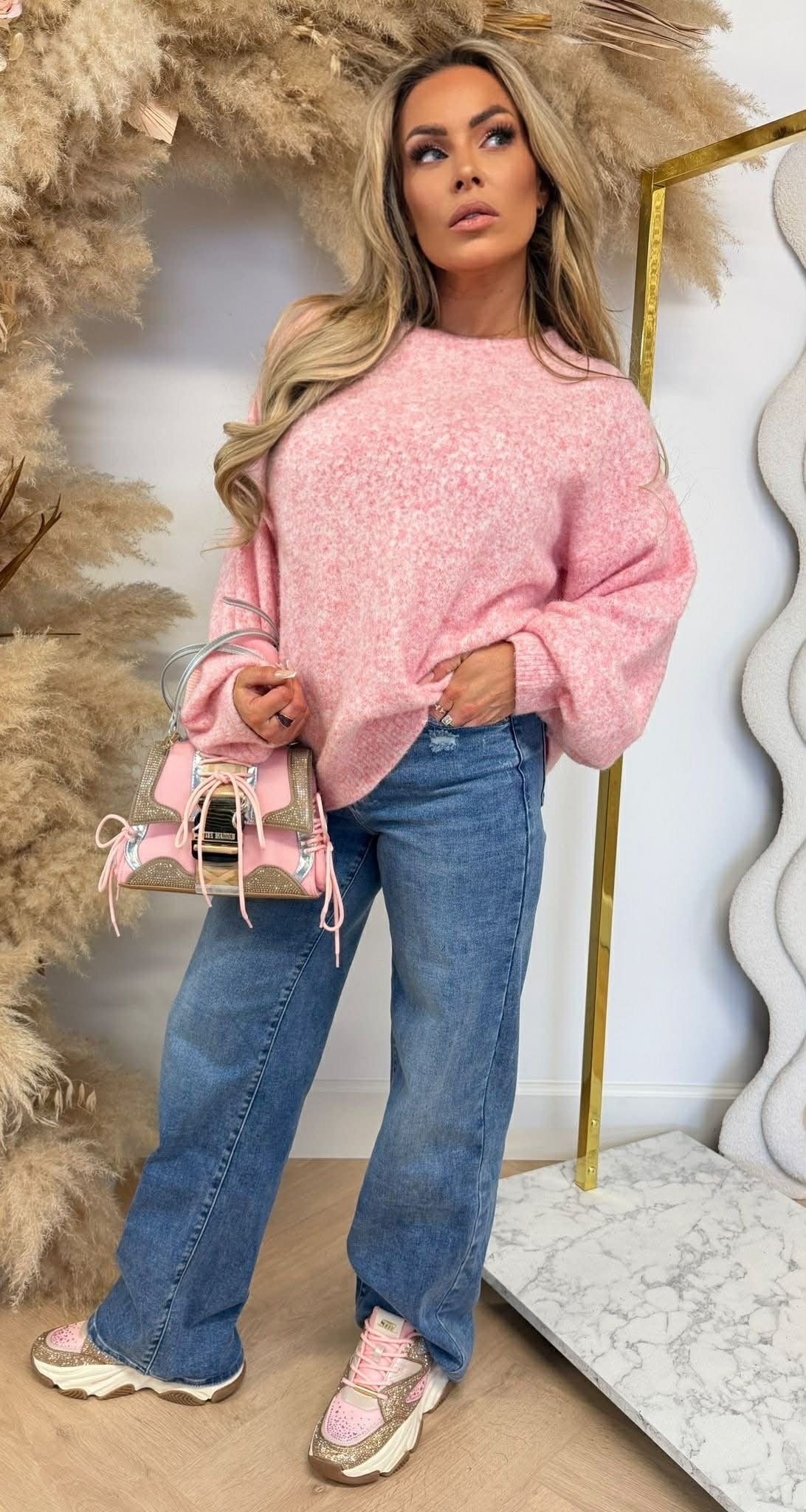 LOES BASIC SOFT SWEAT ROSE