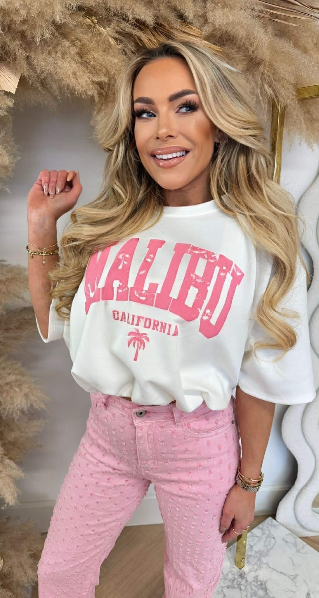 MALIBU CROPPED TEE WHITE
