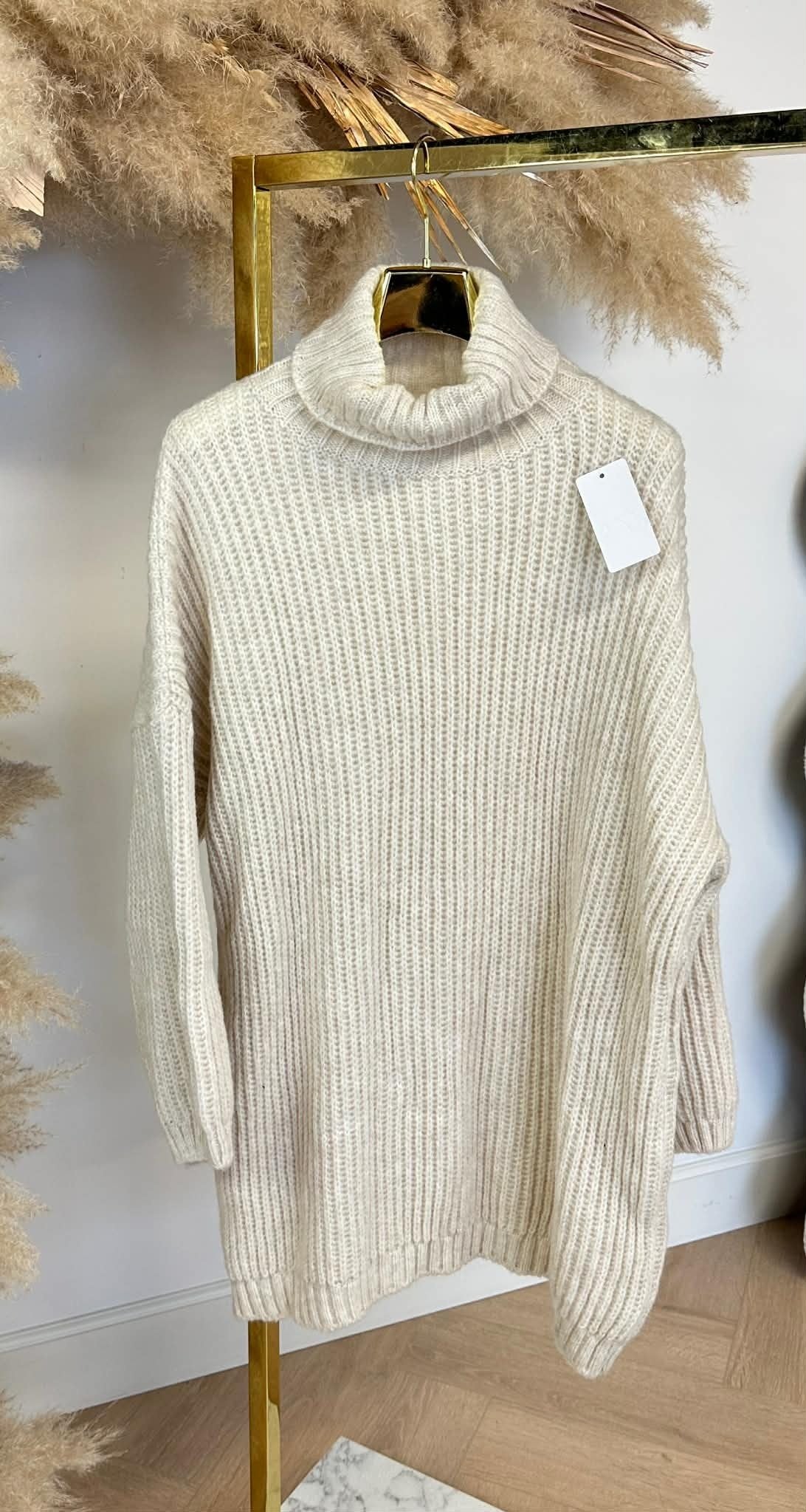 MARLIJN KOL PULLOVERKLEID BEIGE