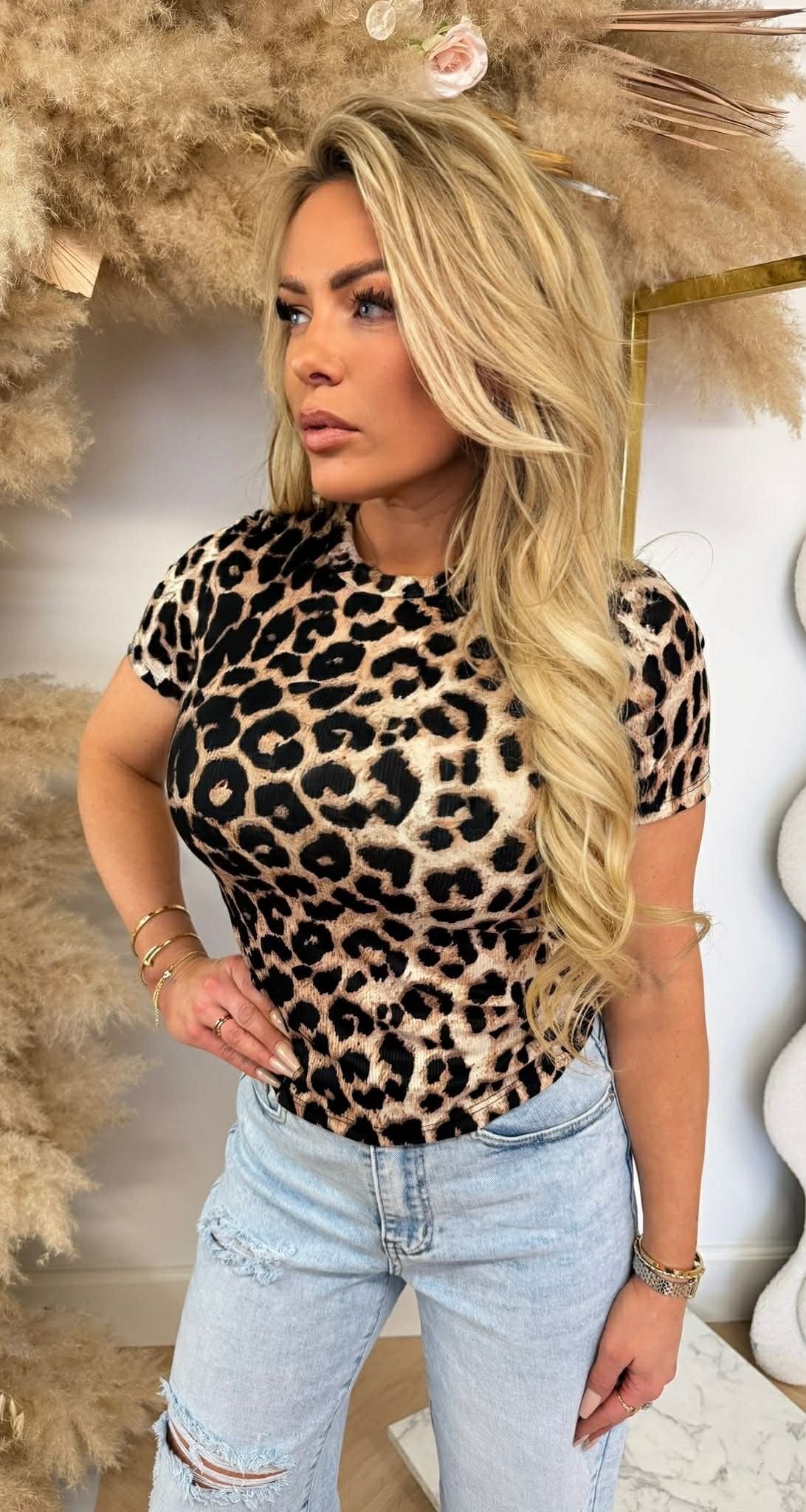 TEE-SHIRT MIA LEOPARD BEIGE