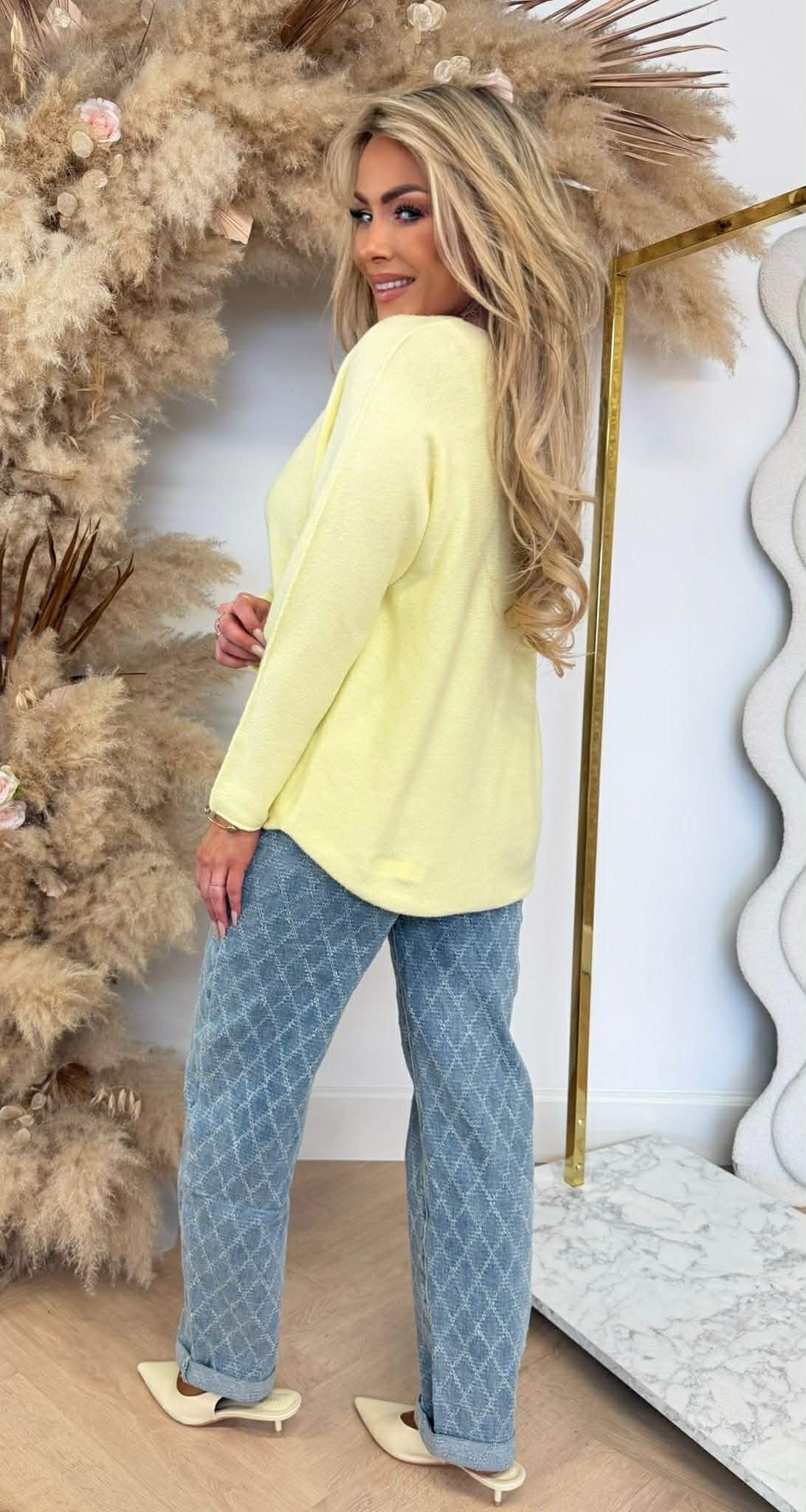 MINDY SOFT V TOP BUTTERYELLOW