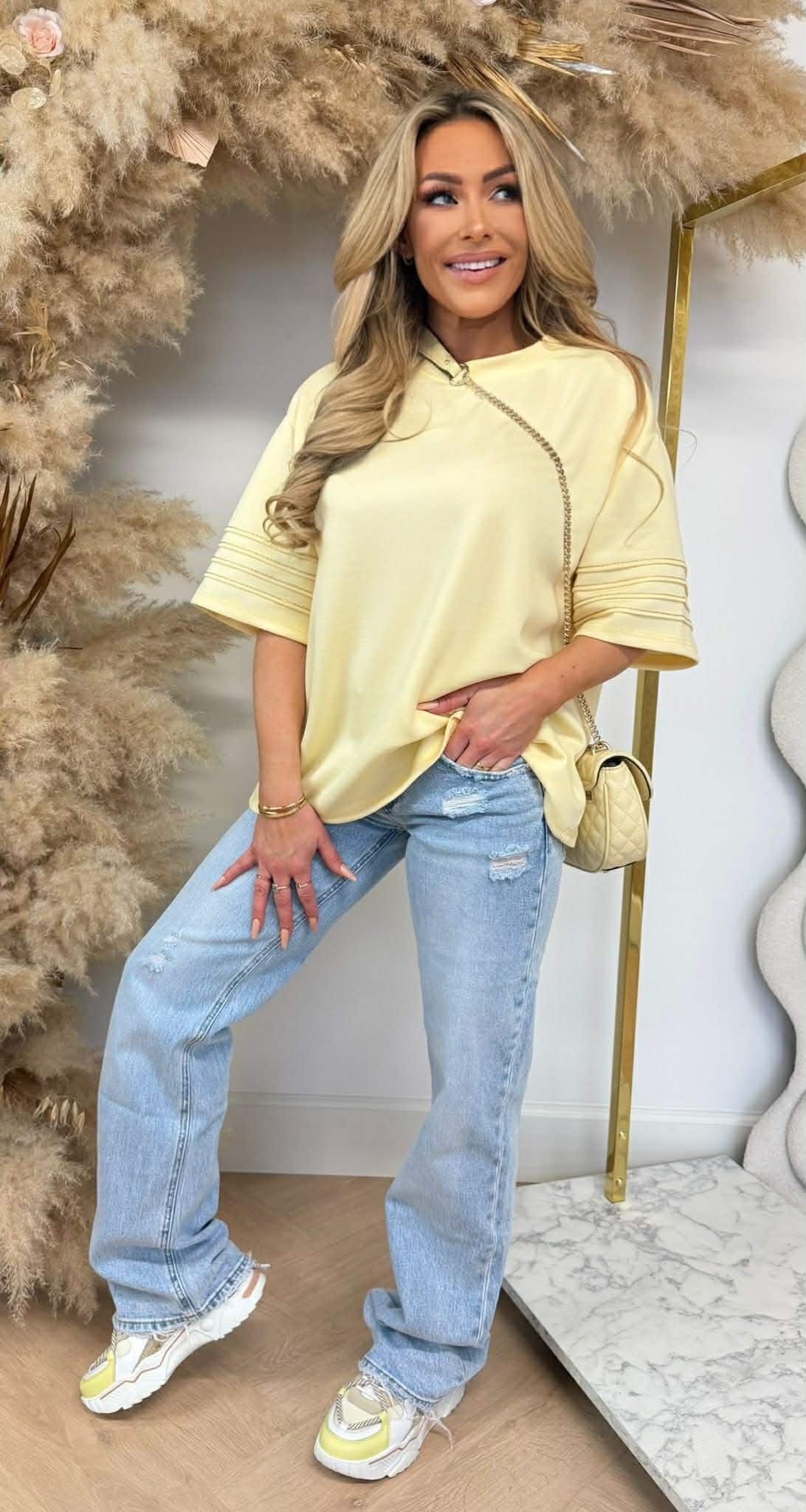 TEE-SHIRT JAUNE NAOMI GOLDY