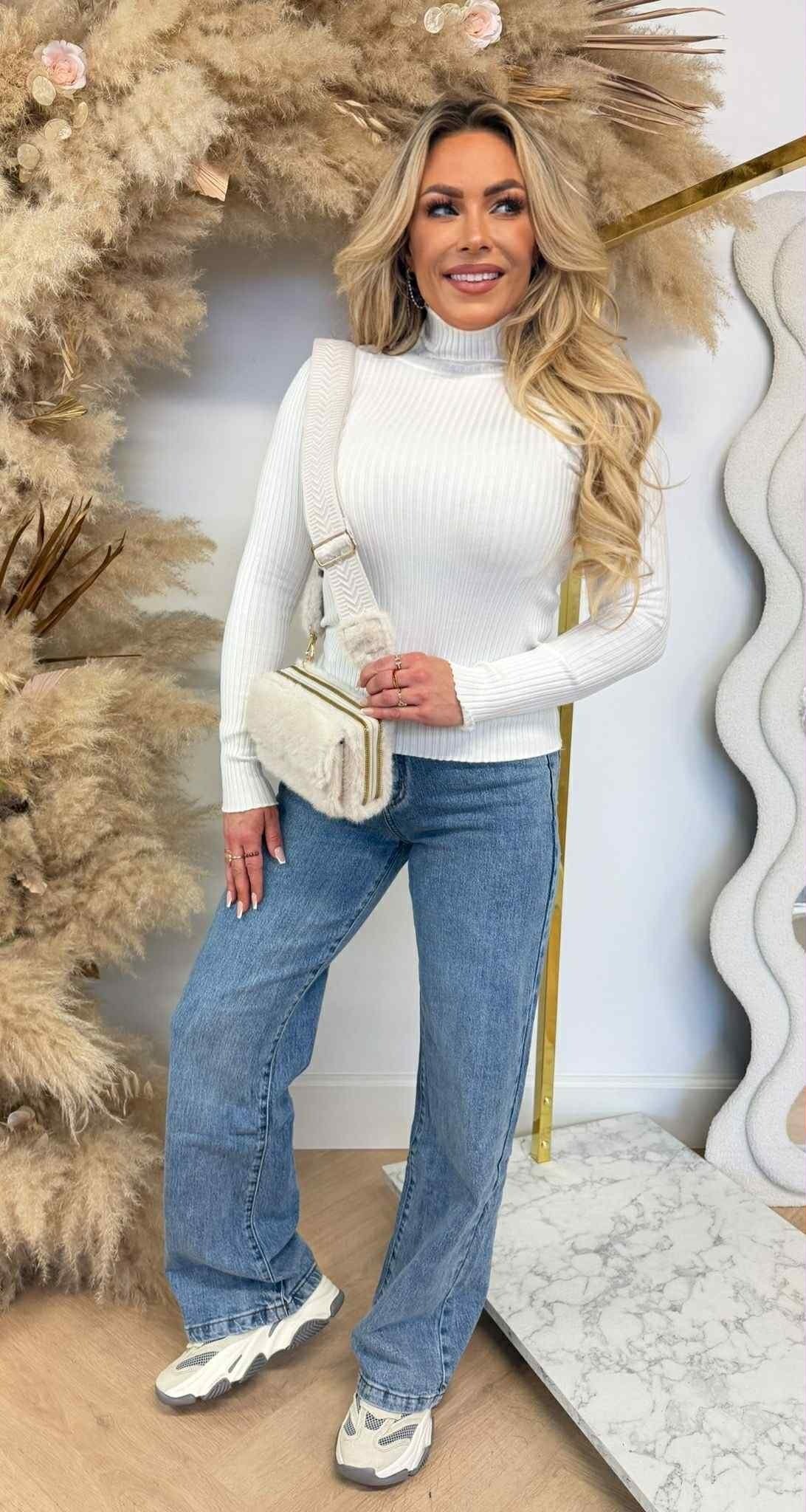 NOUVELLE COLLECTION TOP KOL K27 BLANC CASSÉ
