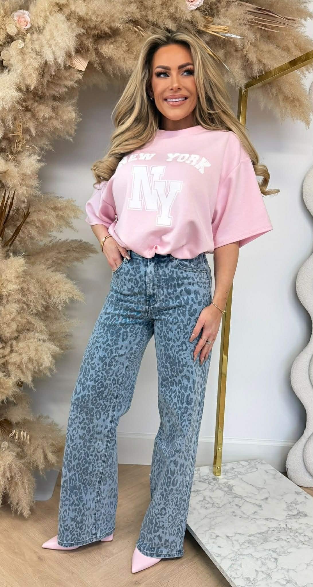 NEW YORK CROPPED SHIRT ROSA