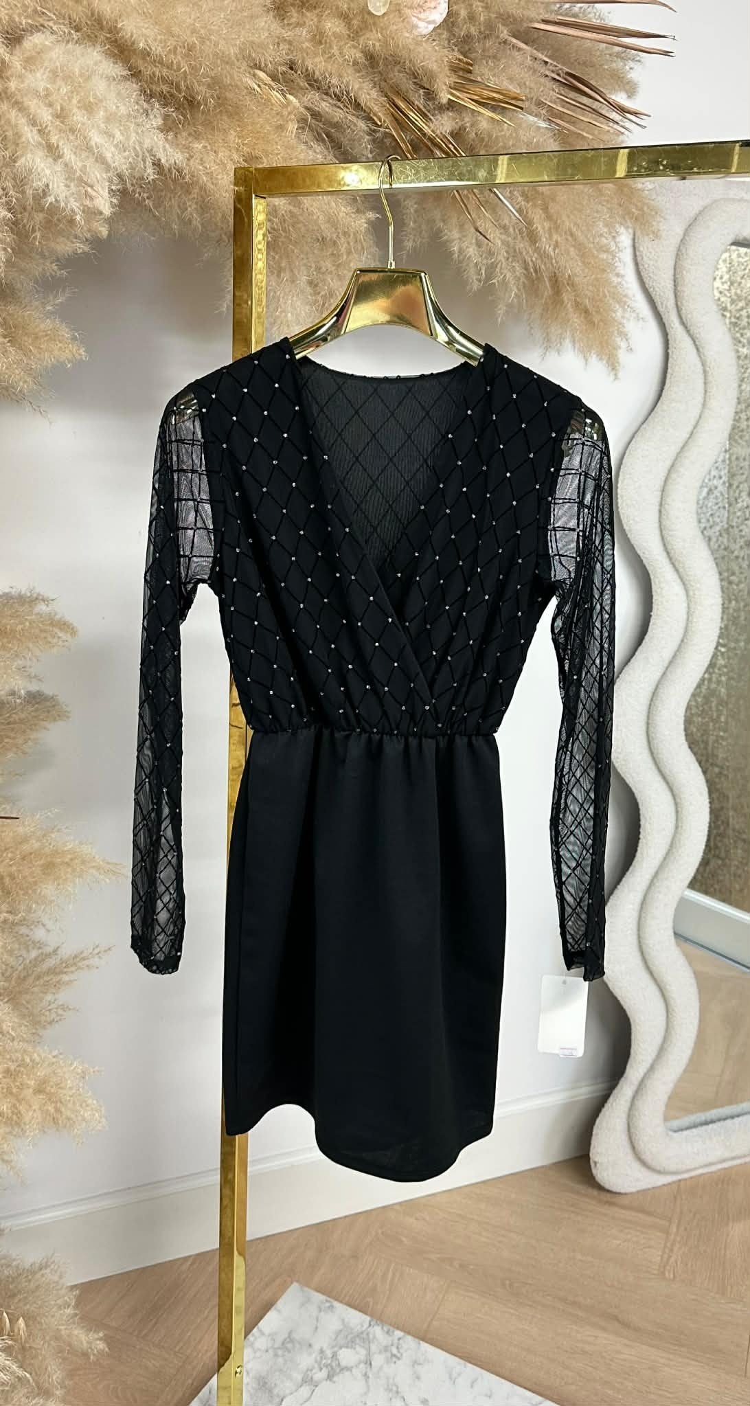 OMSLAG DREAMY DRESS BLACK