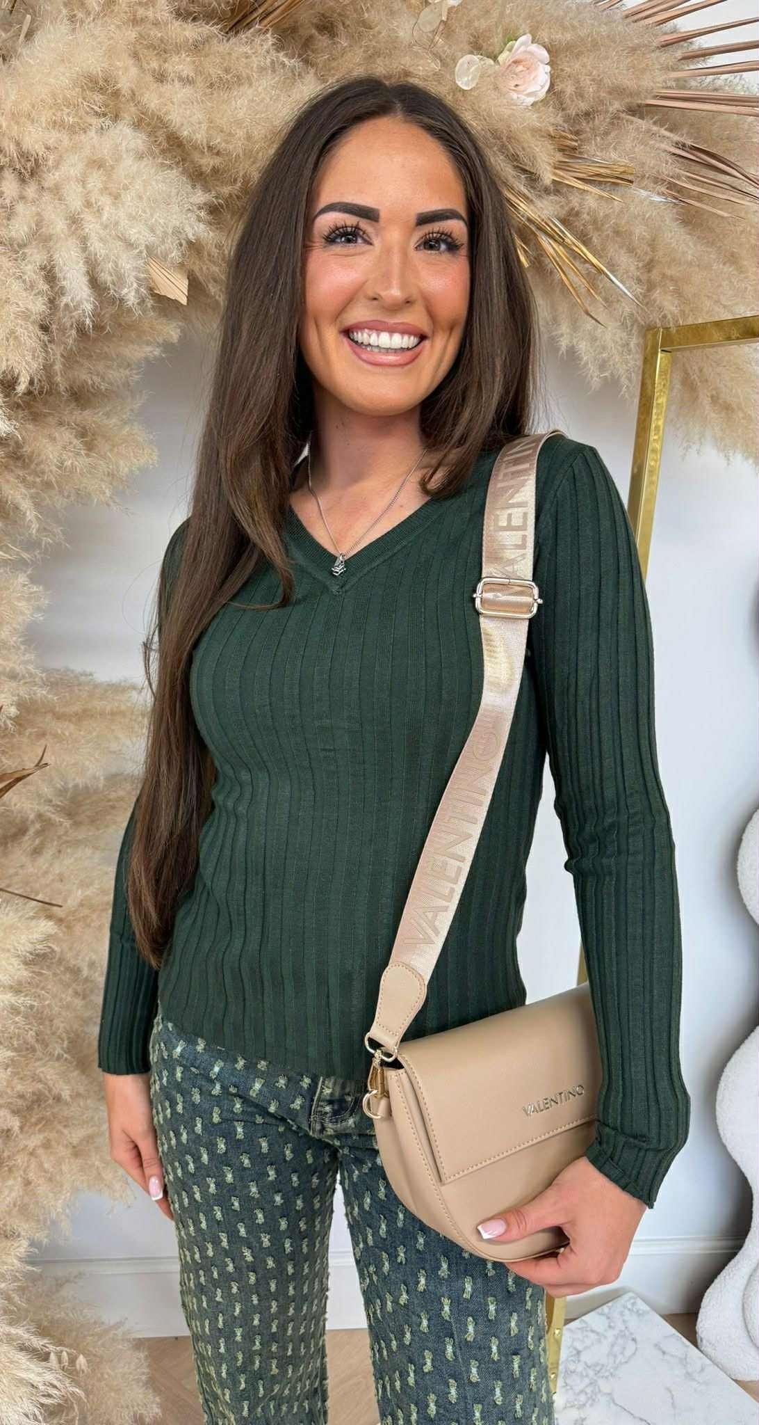 RIB V TOP 11073 ARMYGREEN