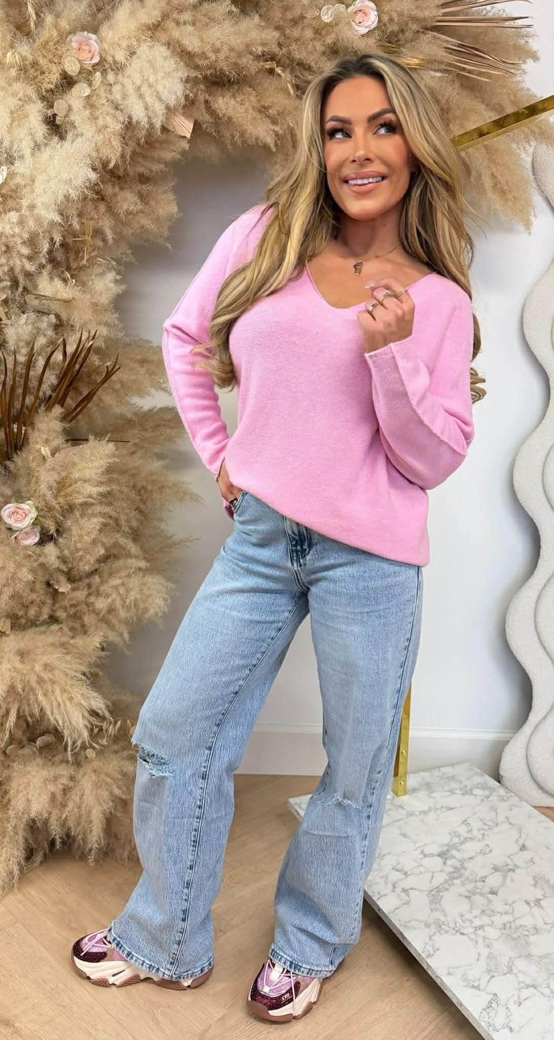 HAUT ROMY SOFT V ROSE