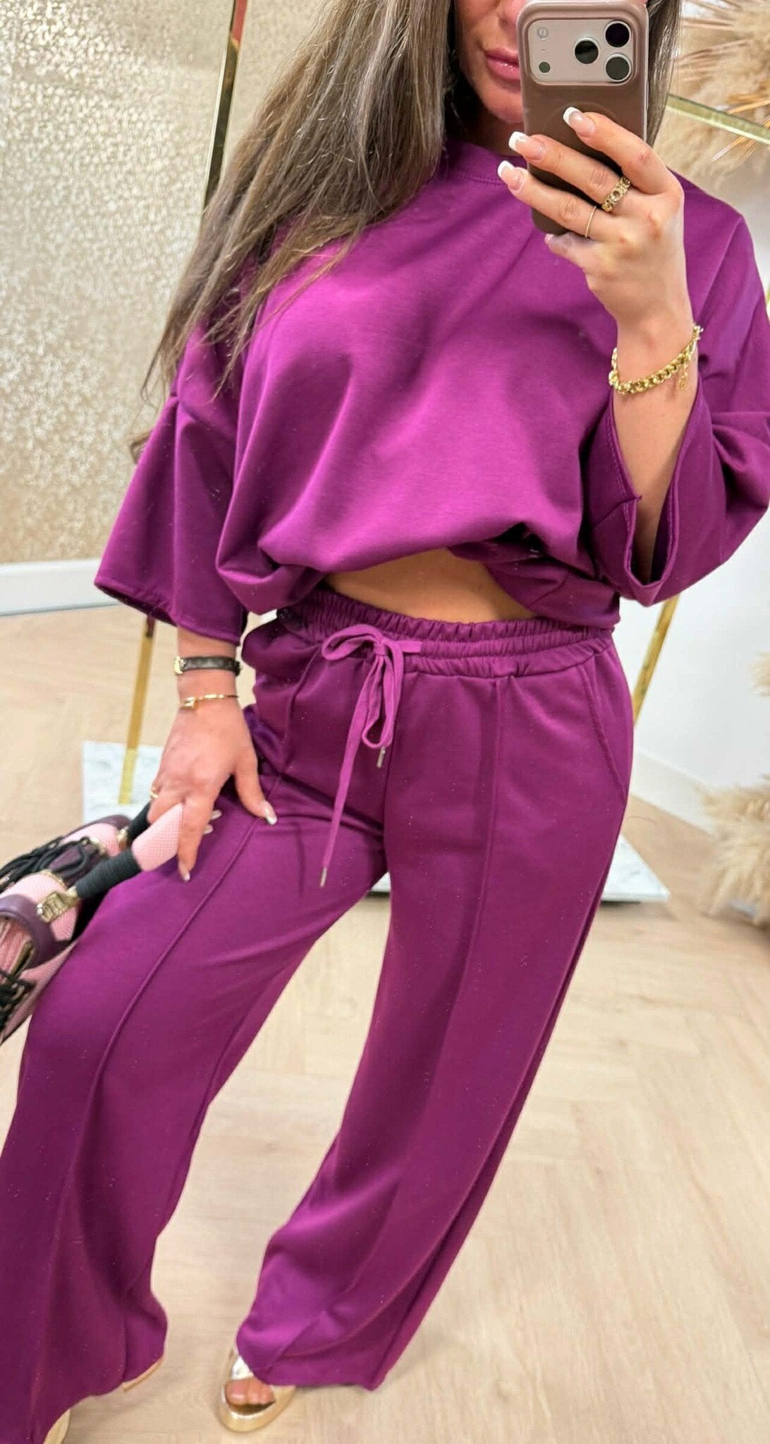 SARAH 2-TEILIGES SET LILA