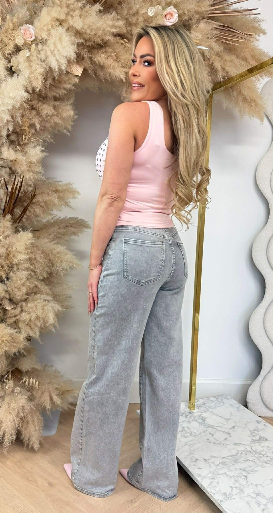HAUT À CLOUS 8833 ROSE