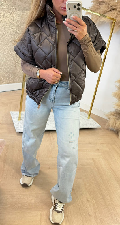FASHION BODYWARMER CHOCO