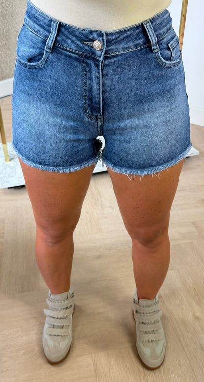 BASIC DENIM SHORT 500 DENIMBLUE
