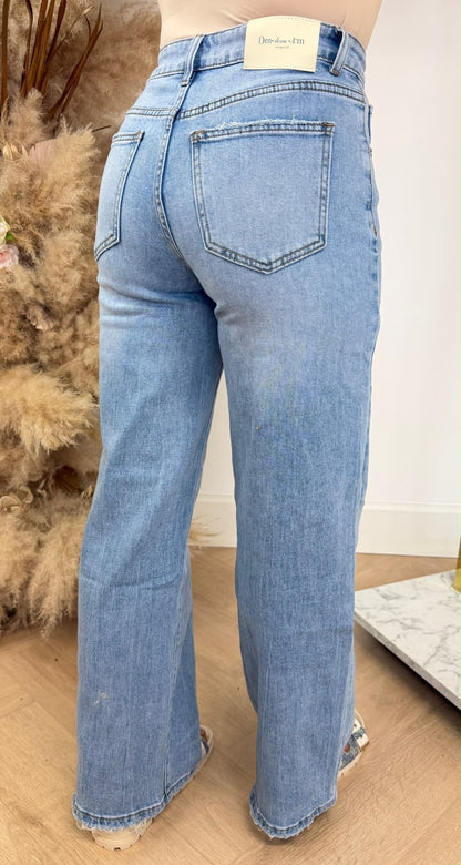 BASIC WIDE LEG JEANS 3092 DENIMBLUE
