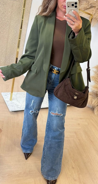 NEW BASIC BLAZER ARMYGREEN