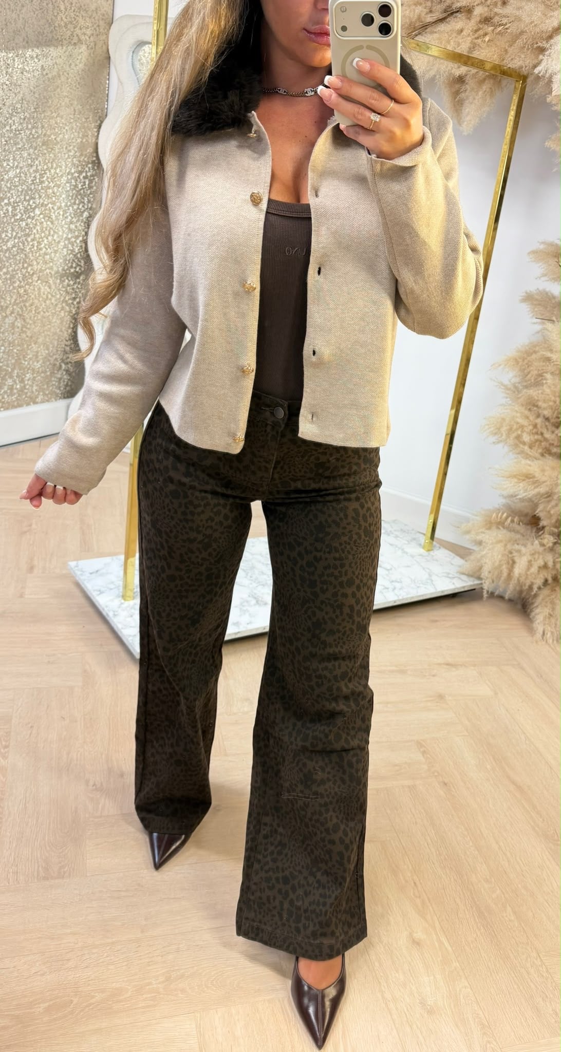 LUNA KNIT VESTJE 10605 BEIGE