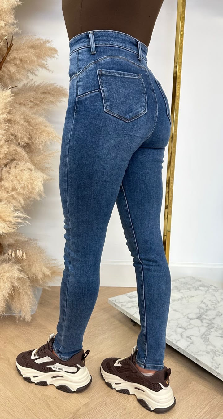 HIGH WAIST PUSH UP JEANS 5363-2