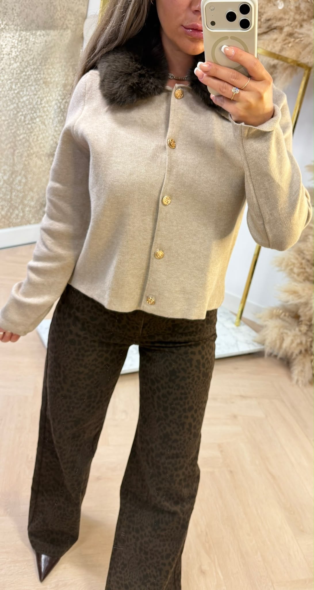 LUNA KNIT VESTJE 10605 BEIGE
