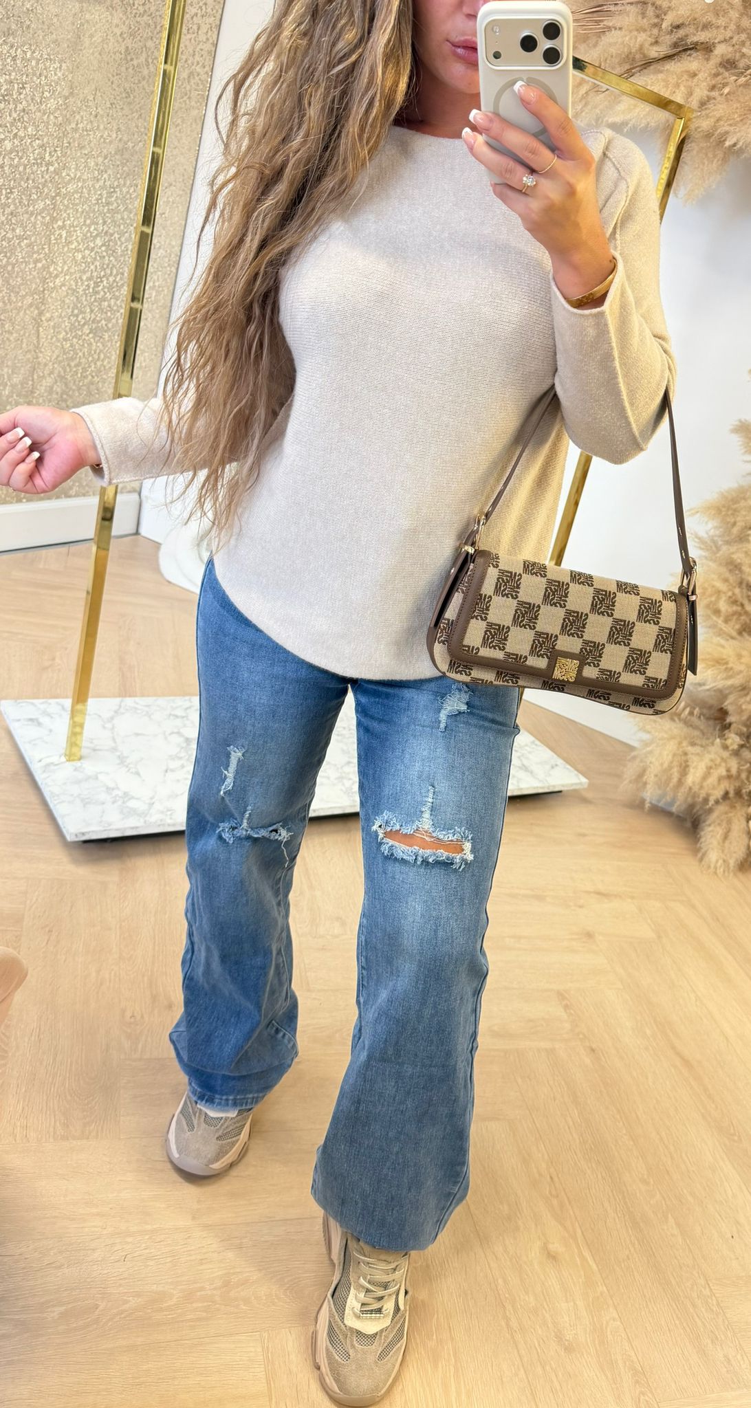 ROUND NECK SOFT TOP BEIGE