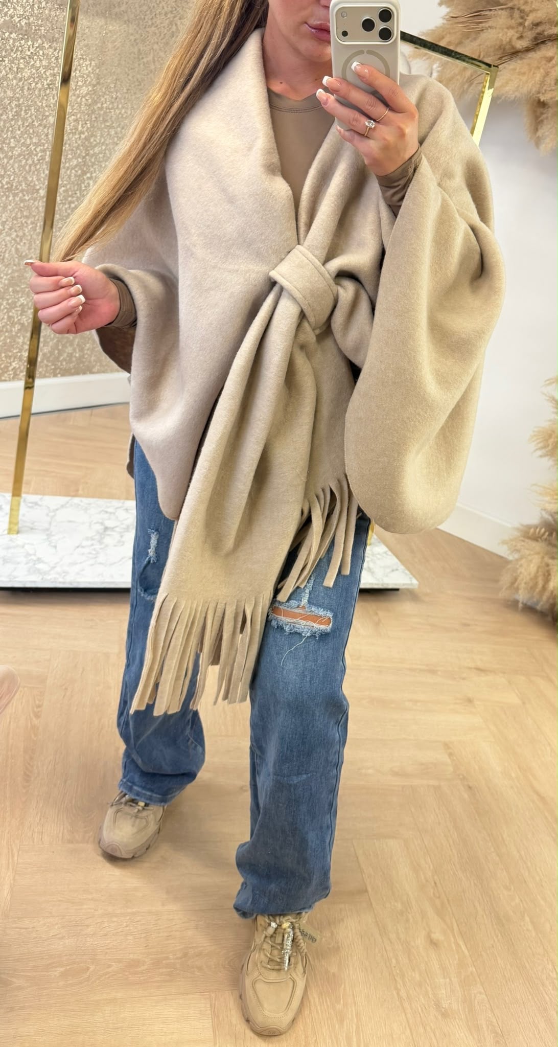 MUSTHAVE BASIC PONCHO BEIGE