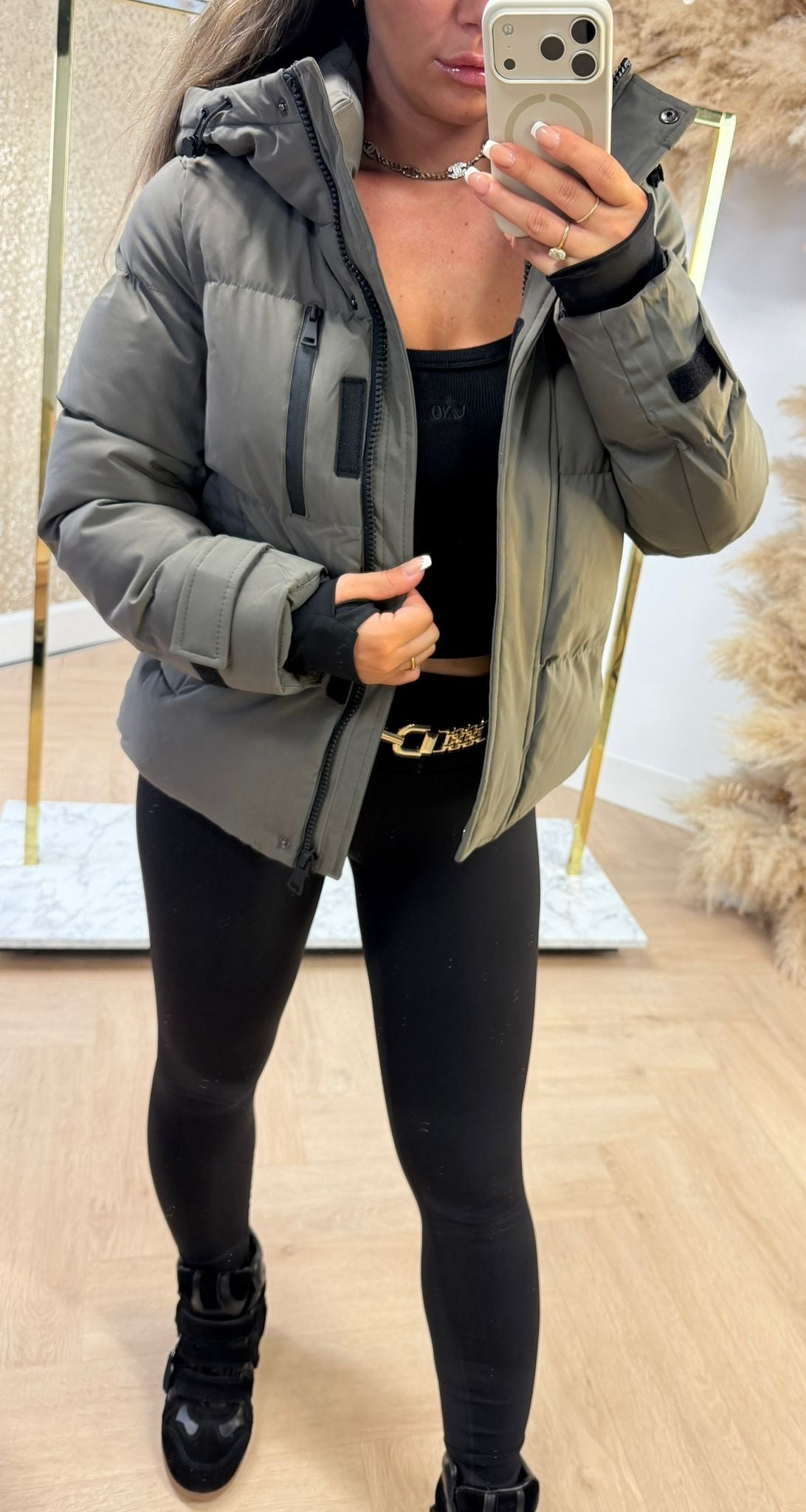 PUFFER MUSTHAVE JACKET 7588 TAUPE