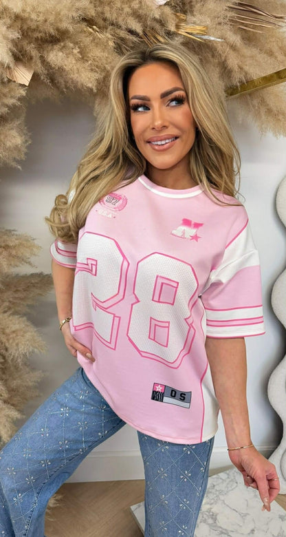 28 BASEBALL SHIRT ROSA