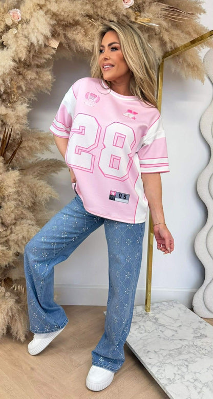 28 BASEBALL SHIRT ROSA