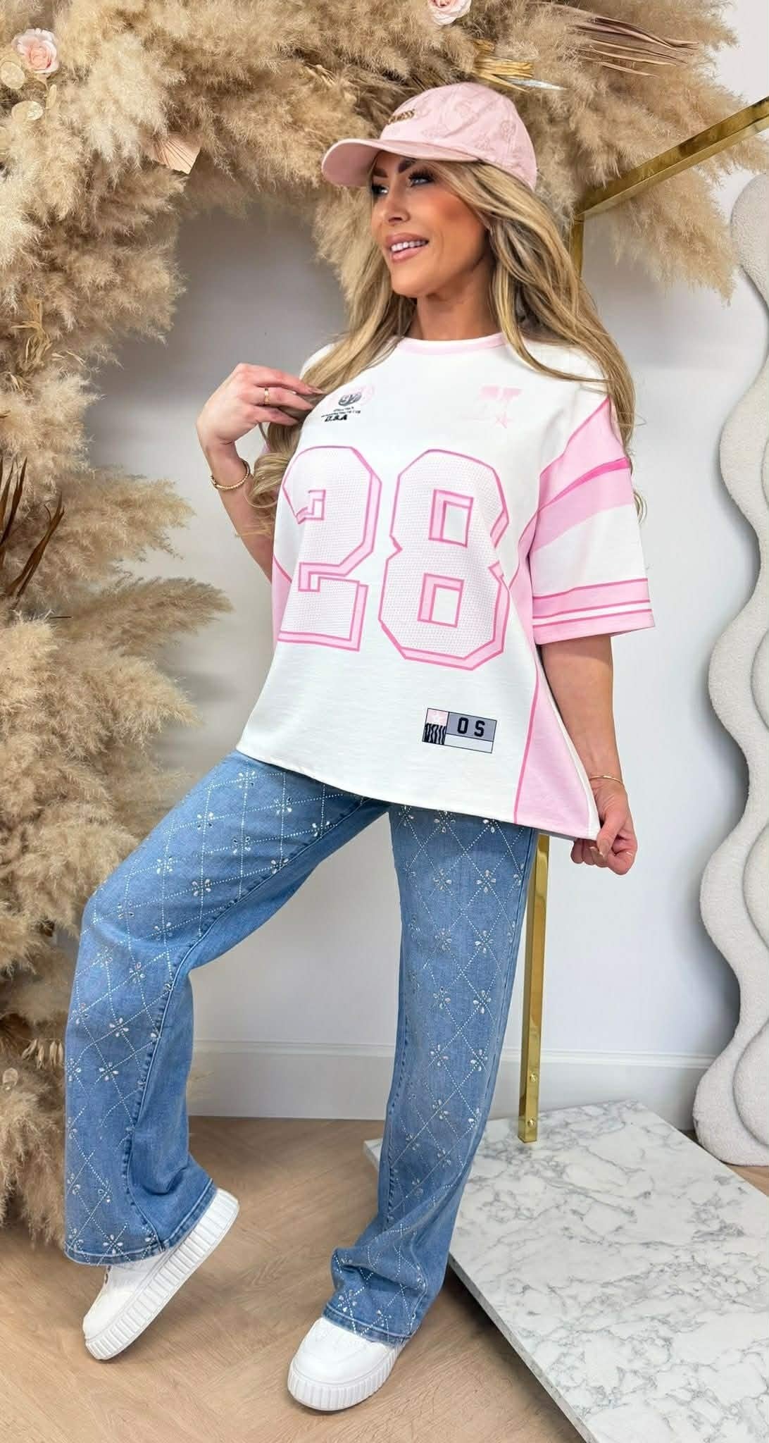 28 BASEBALL-SHIRT WEISS