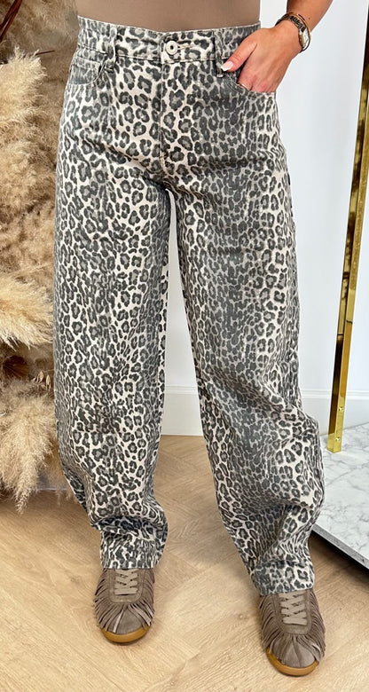 BALLOON JEANS 6065 LEOPARD