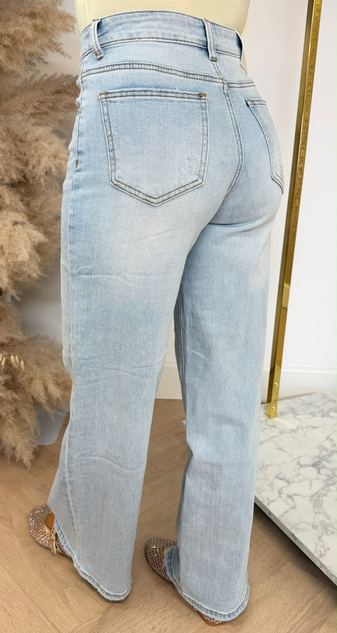 WIDE LEG SUMMER WASHING JEANS 3062 LIGHTDENIM