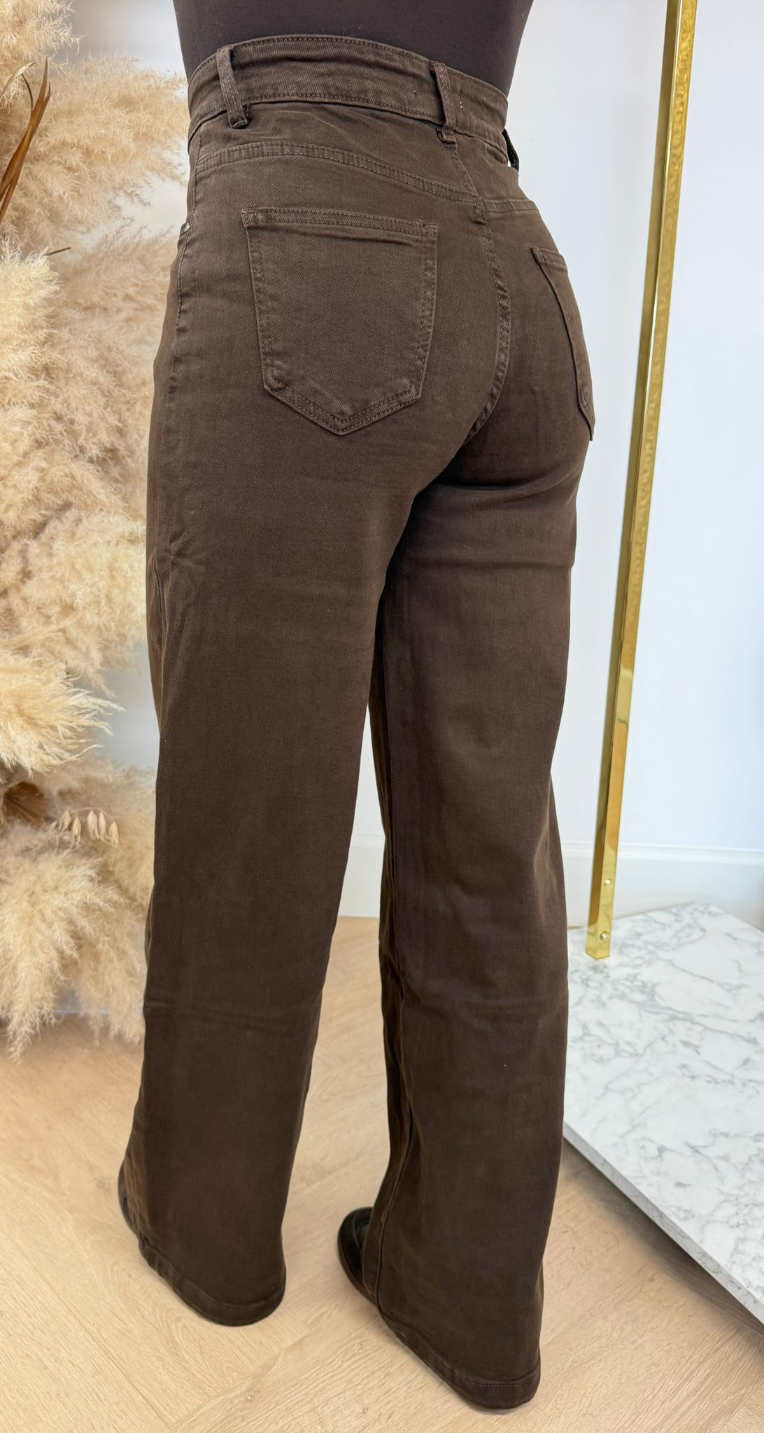 CHOCO WIDE LEG JEANS 1877F CHOCO