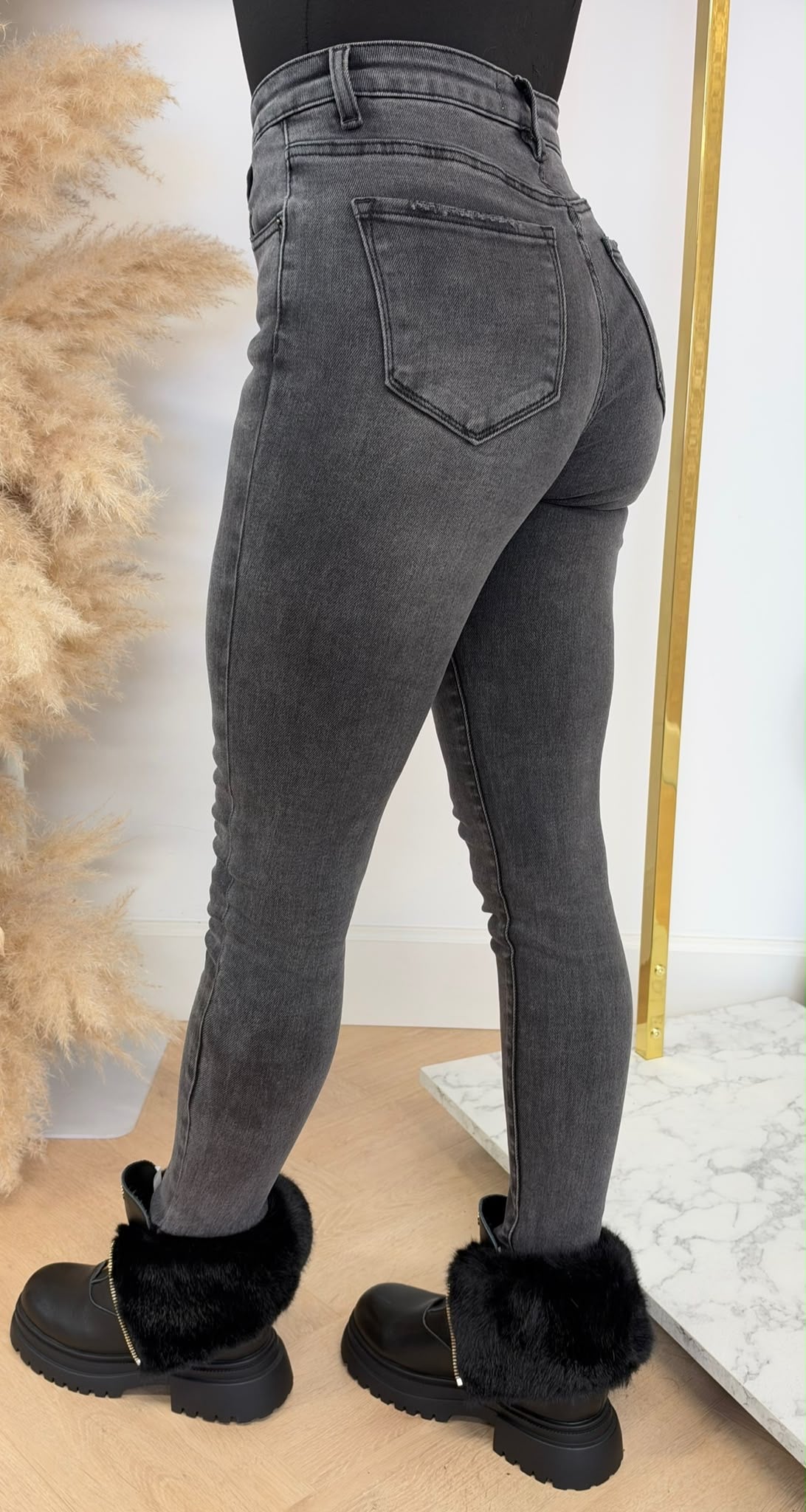 SKINNY JEANS 5377-56 DARKGREY
