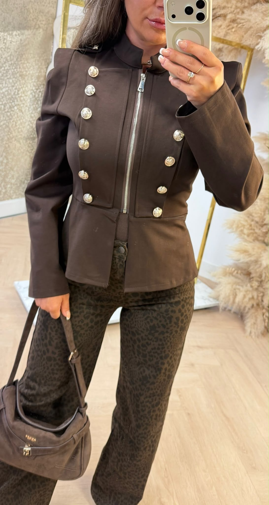 BALMY ZIP JACKET CHOCO