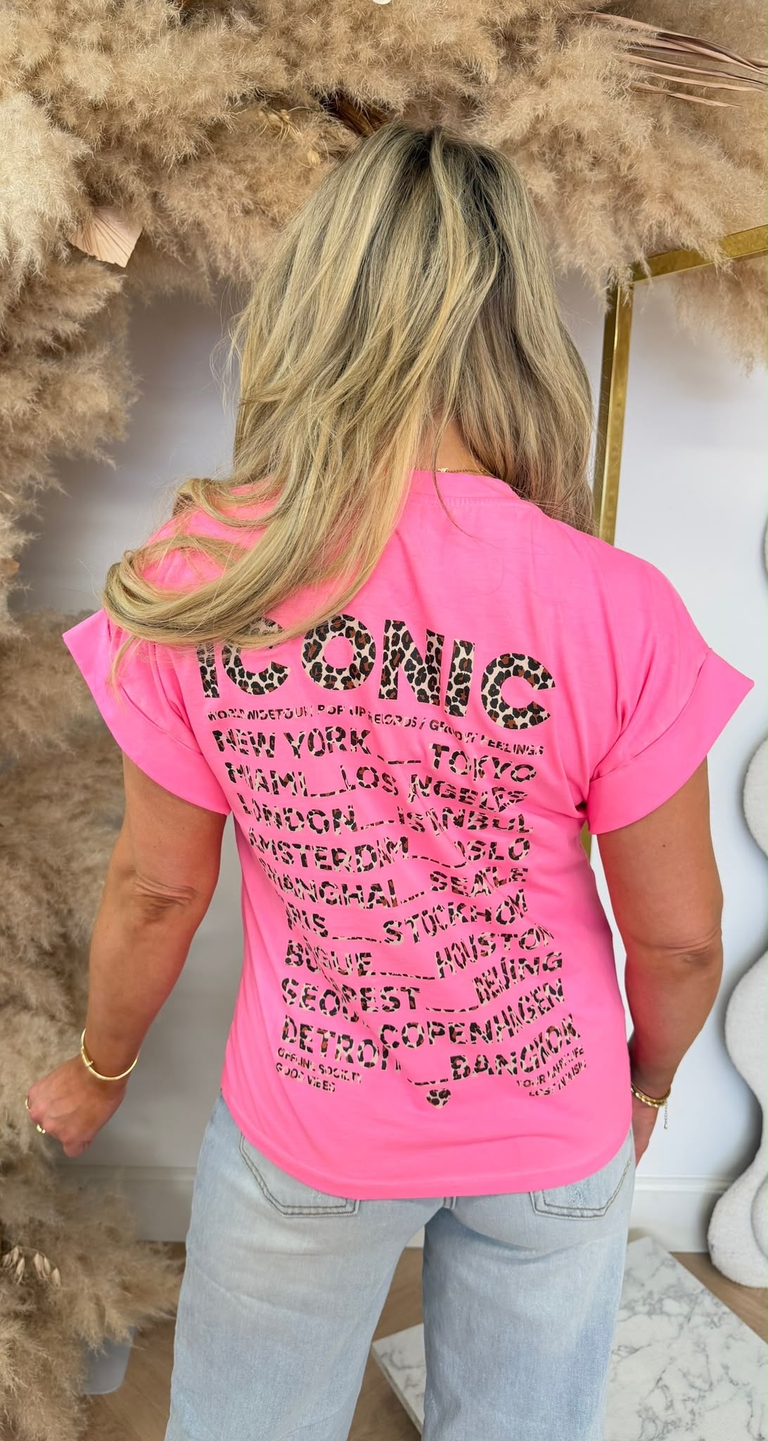 LITTLE ICONIC LEO TEE 690010-220 PINK