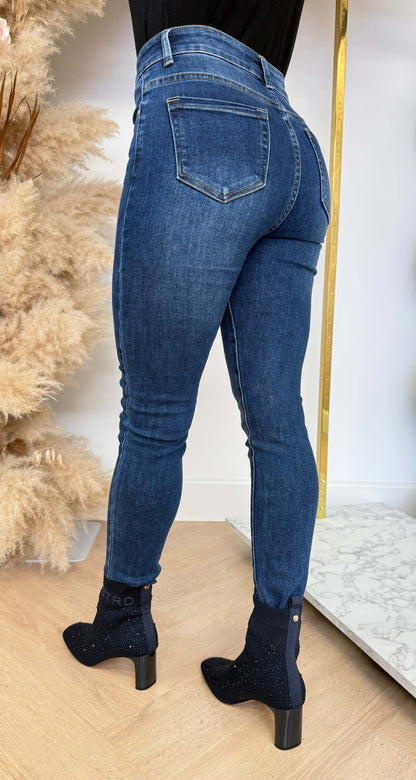 MISS BASIC SKINNY JEANS 6654 DARKBLUE