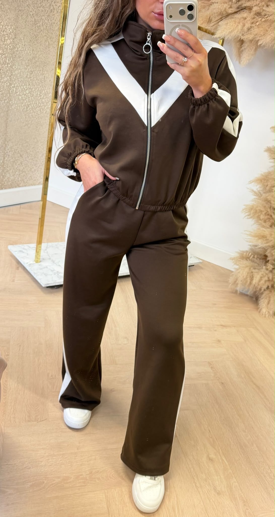 IRIS STRIPE SET CHOCO
