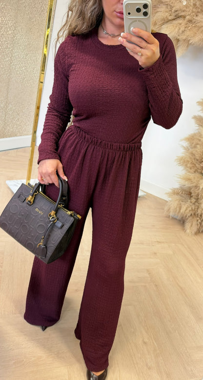 KAYLEE STRETCH SET BORDEAUX