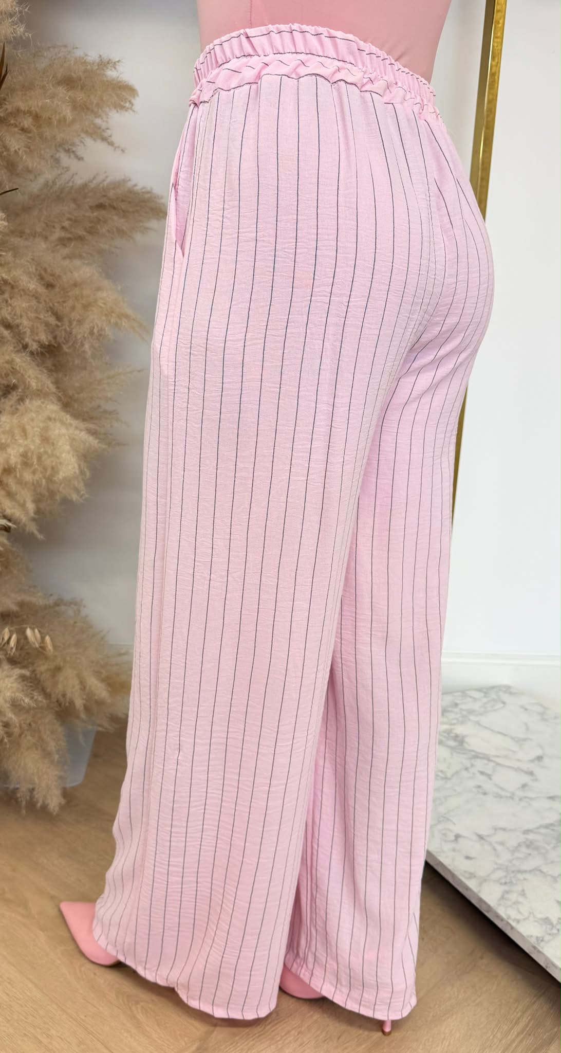 KIARA LITTLE STRIPE PANTS PINK