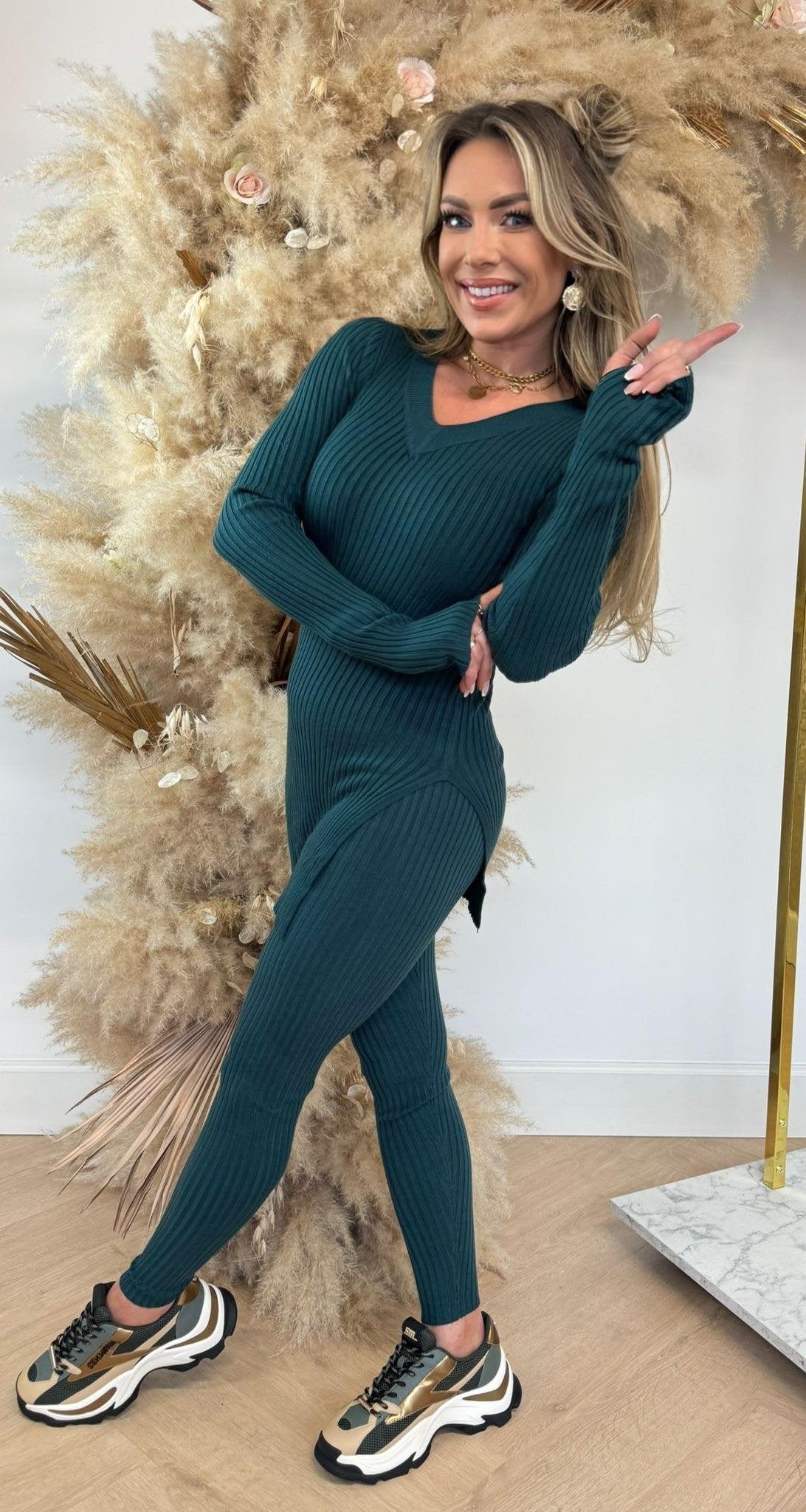 BESTSELLER COMFY RIB ANZUGE 9816 GUCGREEN
