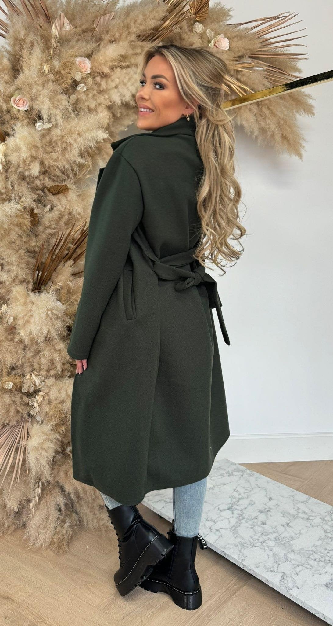 KARDASHIAN COAT ARMYGREEN