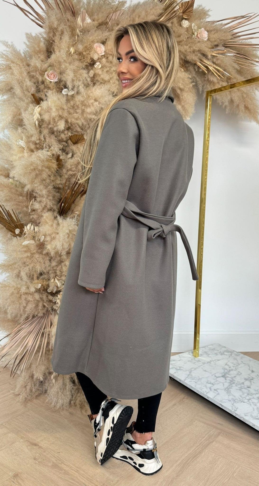 KARDASHIAN COAT TAUPE