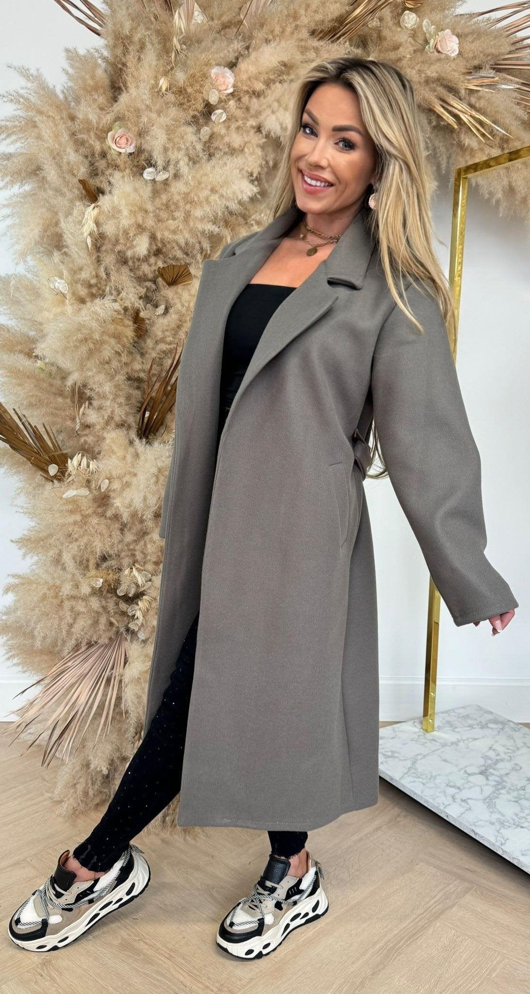 KARDASHIAN COAT TAUPE