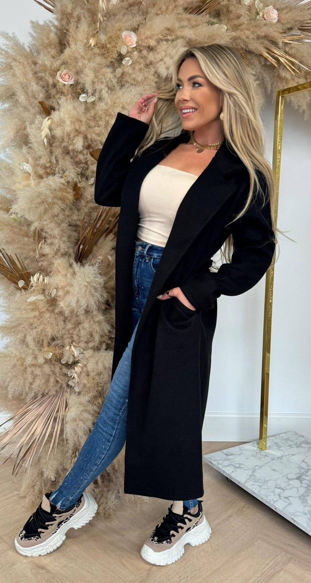 KARDASHIAN COAT SCHWARZ
